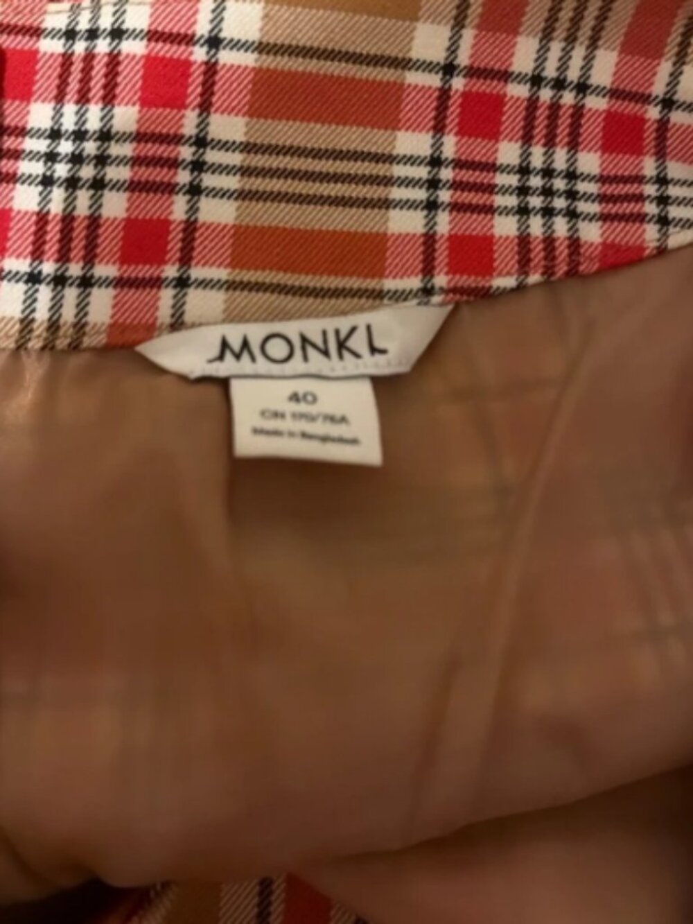 MONKI Classic Checkered Short Skirt - Picture 3 of 3